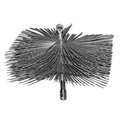 Complementos 6 in. Round Flat Wire Brush CO1708239